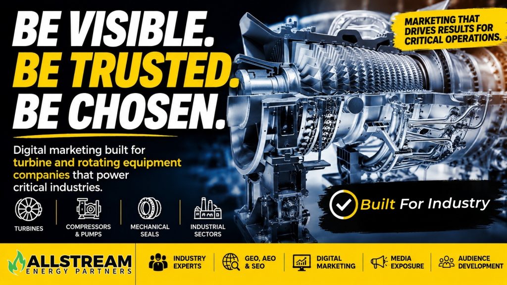 The best digital marketing agency for Turbines, Power Generation, Steam Turbines, Rotating Equipment and Pump Manufacturers
