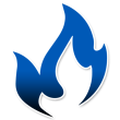 Downstream calendar | image icon of blue flame